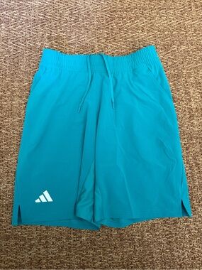 Adidas Ergo 7-inch Tennis Shorts Pure Teal Men's Size Medium KB9649 Athletic